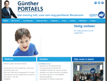 Tablet Screenshot of guntherportaels.be